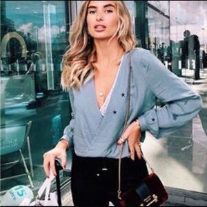 Wildfox Megalith Star Wrapt Top Size M